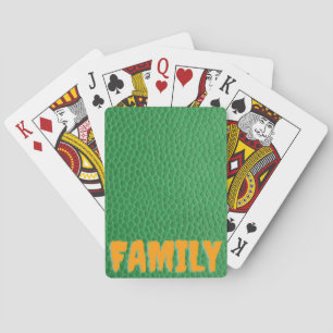 Groen Leer Pokerkaarten