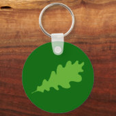 Groen lef, eikenblad design. sleutelhanger (Voorkant)