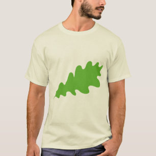 Groen lef, eikenblad design. t-shirt
