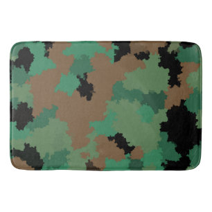 Groen leger Jungle Camouflagepatroon ontwerp Badmat