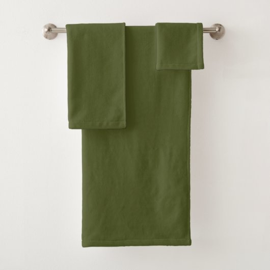 Groen leger (vaste kleur) bad handdoek (Insitu)