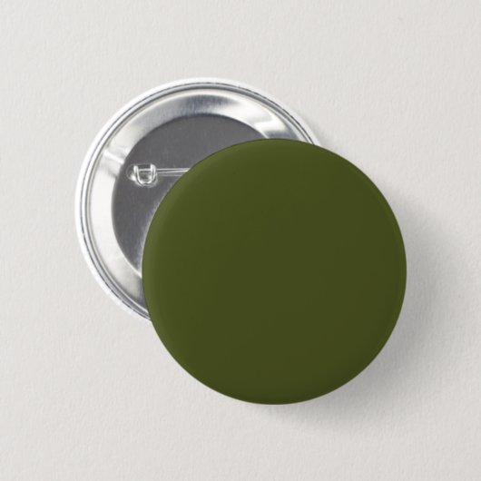 Groen leger (vaste kleur) ronde button 5,7 cm (Voorkant /achterkant)