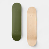 Groen leger (vaste kleur) skateboard (Voorkant)