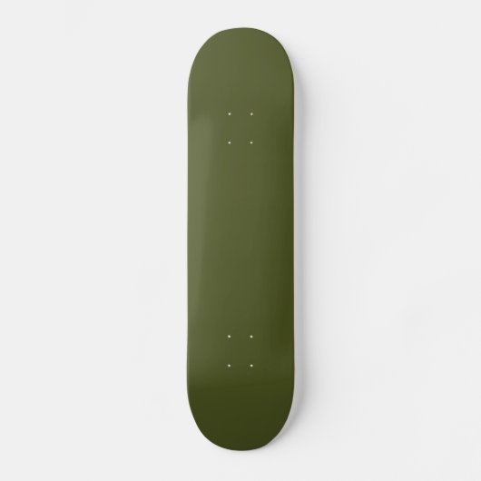 Groen leger (vaste kleur) skateboard (Voorkant)