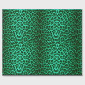 Groen leopard, feestelijk papier voor het inkorten (Vlak)