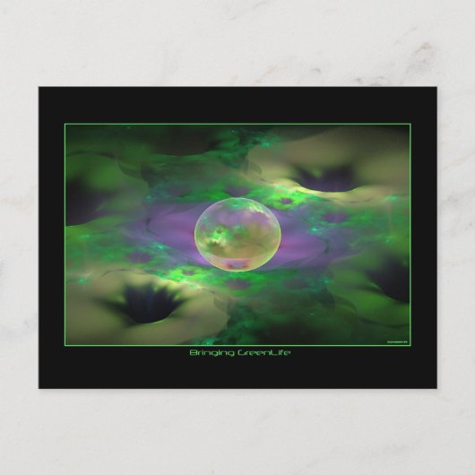 groen leven briefkaart (Voorkant)