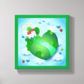 Groen leven canvas afdruk (Voorkant)