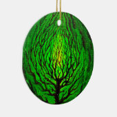 Groen leven keramisch ornament (Rechts)