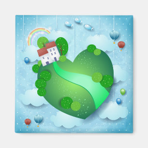 Groen leven magneet