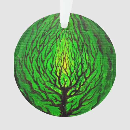 Groen leven ornament (voorkant)