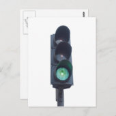 Groen licht briefkaart (Voorkant / Achterkant)