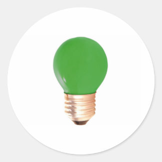 GROEN LICHT RONDE STICKER