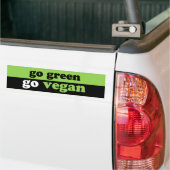 groen licht voor vegan bumpersticker (Op Truck)