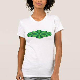 Groen lichtlicht Shirt voor optische verlichting v