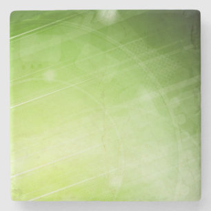 Groen lichtontwerp in hi-tech stijl stenen onderzetter