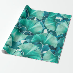 Groen lichtpatroon cadeaupapier