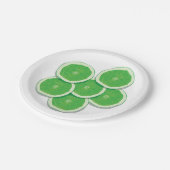 Groen Limoen Fruit Papieren Bordje (Gekanteld)