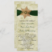 Groen lint, roestvast sneeuwvlok programma (Voorkant / Achterkant)