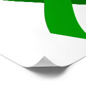 Groen lint voor geestelijke gezondheid 3 poster (Hoek)