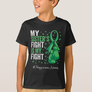 Groen lint zuster cholangiocarcinoom bewustzijn t-shirt