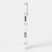 Groen lintpatroon Coquette meisjesachtige lente zo iPhone Hoesje (Rechterkant)