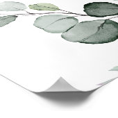 Groen loof oefendiner welkomstbord poster (Hoek)