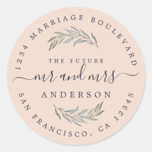 Groen Loof Toekomst Mrs Trouw Retouradres Cl Ronde Sticker