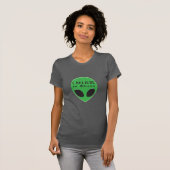 Groen Man dat ik geloof in vreemdelingen T-shirt (Voorkant volledig)