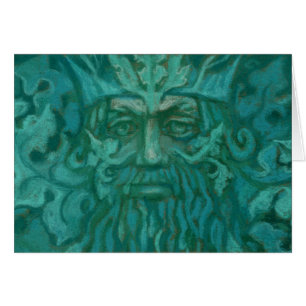 Groen Man, Forest King, Pagan God, Fantasy Art