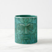 Groen Man, Forest King, Pagan God, Fantasy Art Mok (Midden)