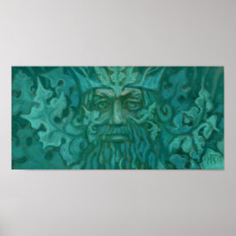 Groen Man, Forest King, Pagan God, Fantasy Art Poster
