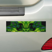 Groen Man Goblin - Emerald and Gold Mask Bumpersticker (Op auto)