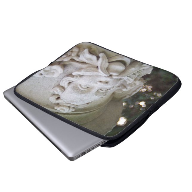 Groen Man Laptop Sleeve (Voorkant onderkant)