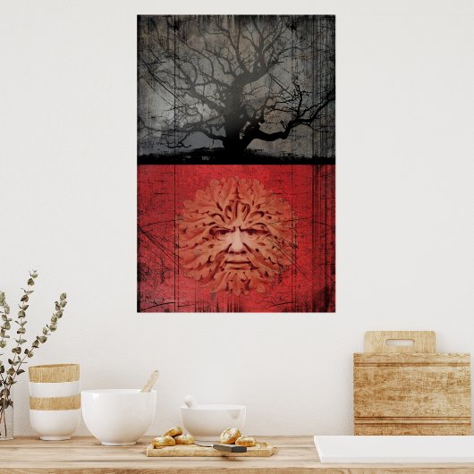 Groen Man Poster (Keuken)