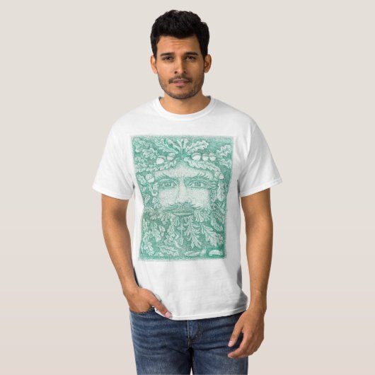 Groen Man T-shirt (Voorkant volledig)