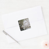 Groen Man Vierkante Sticker (Envelop)