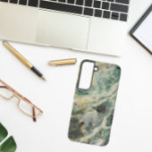 Groen Mariposite Mineral Stone Patroon Samsung Galaxy Hoesje