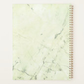 Groen Marmer Diamant Bling Gepersonaliseerd Planner (Achterkant)