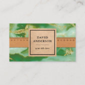 Groen Marmer Graniet Splashback Keuken Aanrecht Visitekaartje (Voorkant)