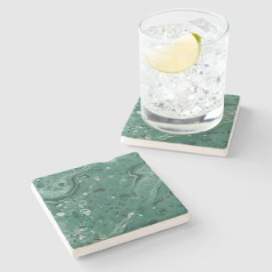Groen Marmer Print Onderzetters Gift
