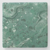 Groen Marmer Print Onderzetters Gift (Voorkant)