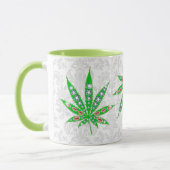 Groen medisch leder met bling en spuiten mok (Links)