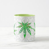Groen medisch leder met bling en spuiten mok (Midden)