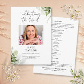 Groen Memorial Funeral Order Of Service  Programma