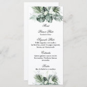 Groen menu sjabloon voor elke gelegenheid (Voorkant / Achterkant)