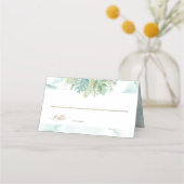 Groen met Blauwe en Groene Waterverf Escort (Voorkant)