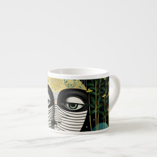Groen met Envy Surreal Artistiek Espresso Kop