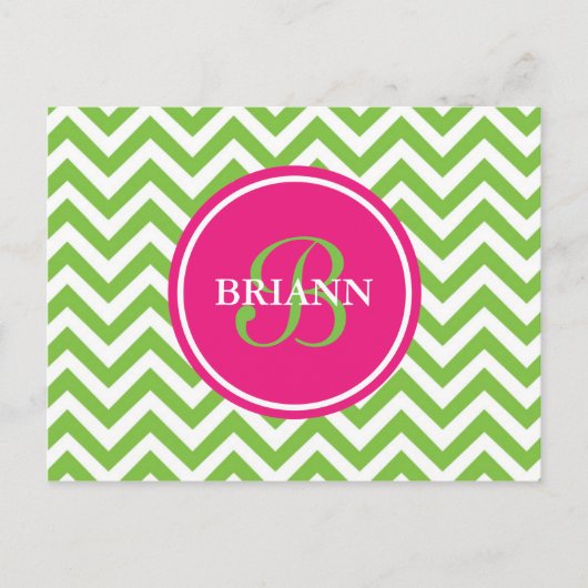 Groen met jaloezie briefkaart (Voorkant)