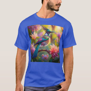 Groen met kop Jay Fantasy Bird T-shirt