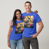 Groen met kop Jay Fantasy Bird T-shirt (Unisex)